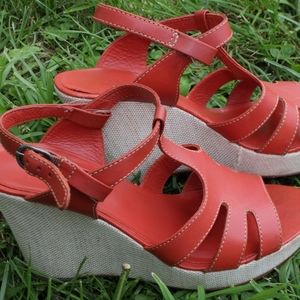LL Bean Wedge Sandals